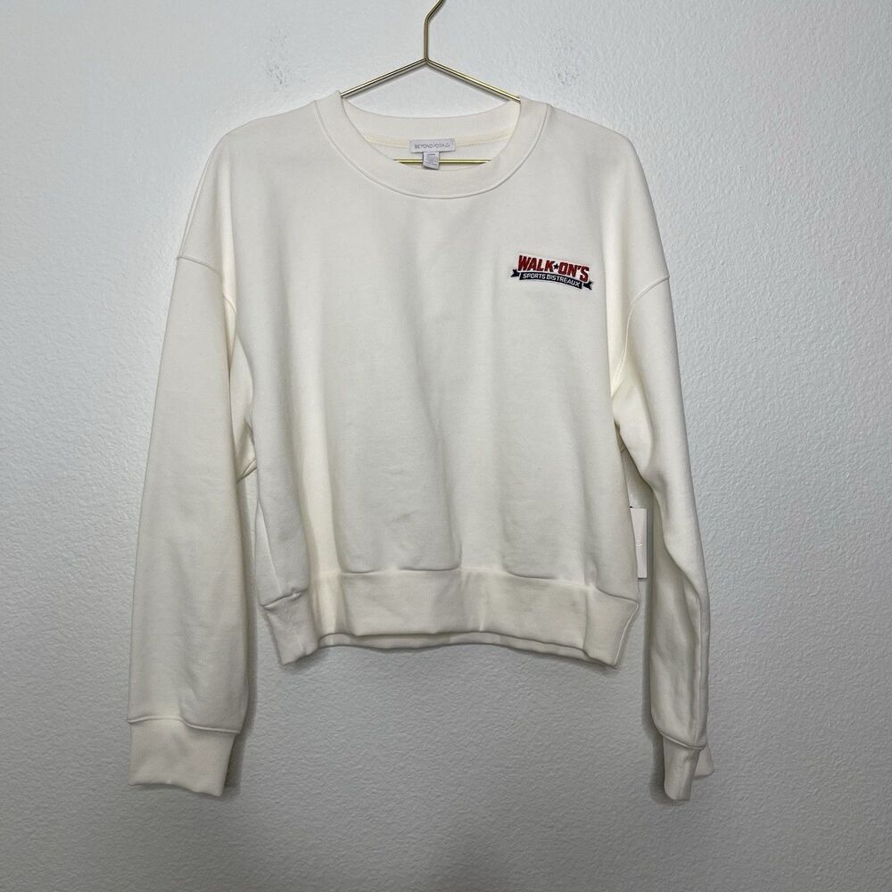 Beyond Yoga Pullover Sweatshirt Medium Cotton Blend Made In USA Walk-On's Sports